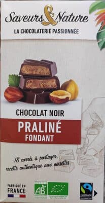 Chocolat noir praliné fondant