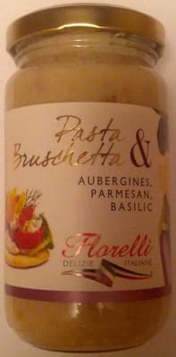 Pasta & Buschetta - Aubergines, Parmesan, Basilic