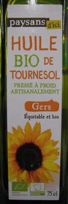Huile vierge BIO de Tournesol