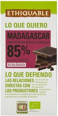 Chocolat noir 85% Madagascar