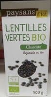 Lentilles vertes bio
