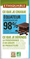 Chocolat noir 98 % Équateur
