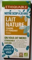 Chocolat lait nature tendre et fondant