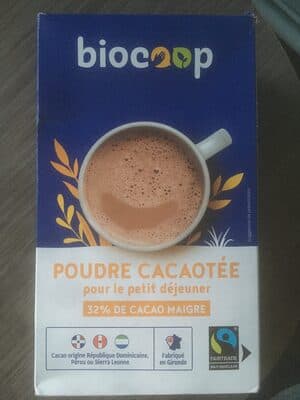 Poudre cacaotée petit déjeuner 32%