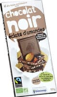 Chocolat noir aux éclats d'amande