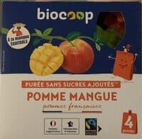 Purée sans sucres ajoutés Pomme Mangue