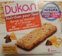 Barres au chocolat et orange