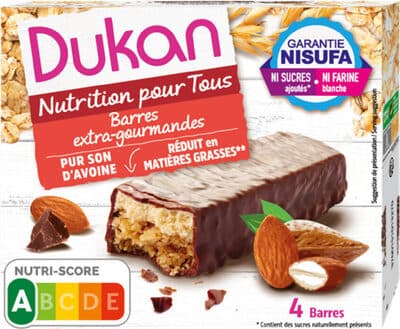 Barres son avoine chocolat sans sucres ajoutés