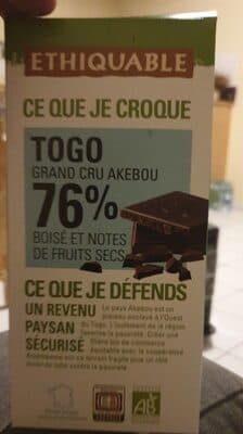 Togo grand cru akebou 76%