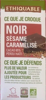Noir sésame caramelise