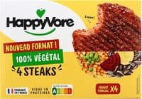 4 Steaks 100% Végétal