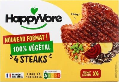 4 Steaks 100% Végétal