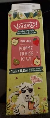 Pur jus pomme kiwi fraise