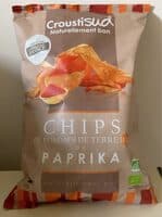 Chips de pomme de terre bio au paprika