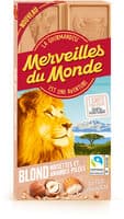 Tablette Blond noisettes et amandes pilées