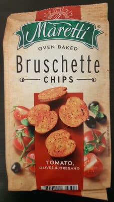 Bruschette Chips Tomato, Olives & Oregano