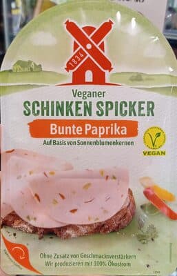 Veganer Schinken Spicker Bunte Paprika