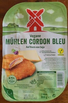 Veganes Mühlen Cordon Bleu auf Basis von Soja
