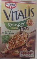 Vitalis Knusper Müsli PLUS Nussmischung