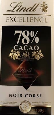 Lindt Excellence 78% Cacao Noir Corsé