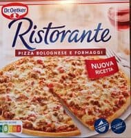 Ristorante Pizza bolognese e fromaggi