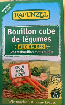 Bouillon cube de légumes aux herbes