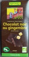 Chocolat noir au gingembre