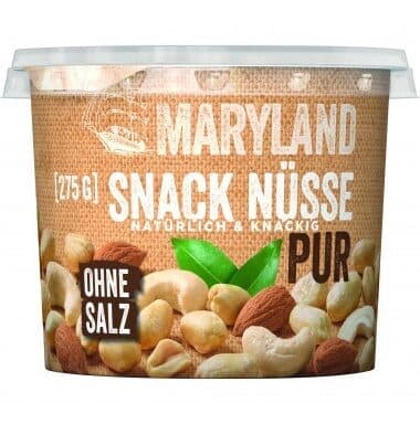 Snack Nüsse pur