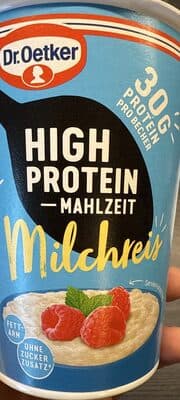 High Protein Mahlzeit Milchreis
