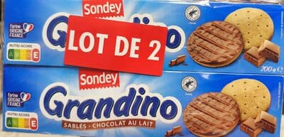 Grandino sablés chocolat au lait