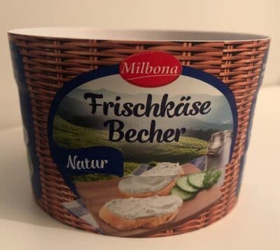 frischkäse becher