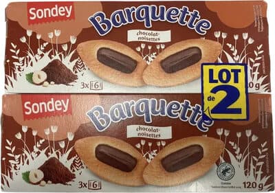 Barquettes chocolat noisettes