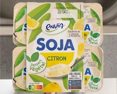 Dessert végétal soja citron