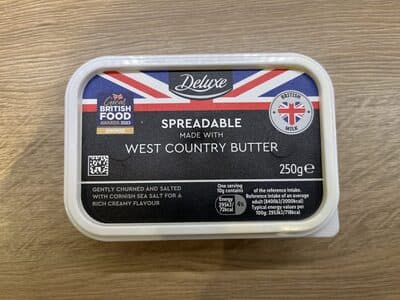 Spreadable west contry butter