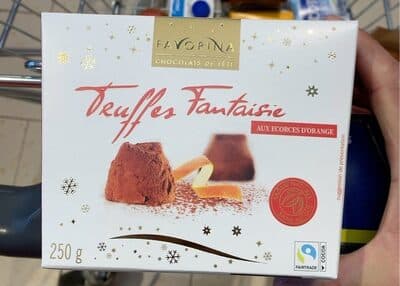 Truffes Fantaisie aux écorces d'oranges confites