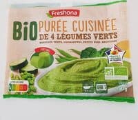 Purée cuisinée de 4 légumes verts