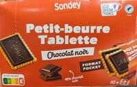 Petit beurre tablette chocolat noir