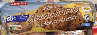 Digestive avena pepitas de chocolate