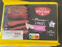 Paves de viande bovine attendris, marinés à l’échalote