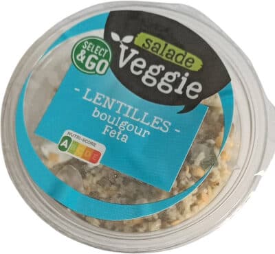 Salade veggie lentilles boulgour feta