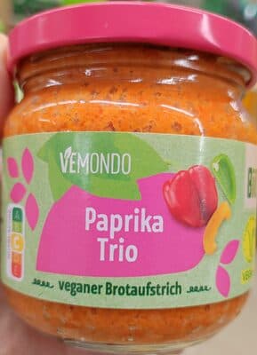 Paprika Trio - veganer Brotaufstrich