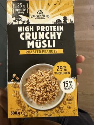 High Protein Crunchy Muesli Roasted Peanuts