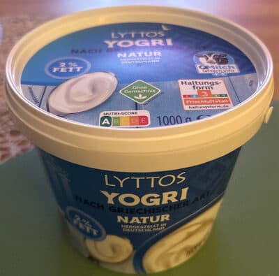 ALDI LYTTOS YOGRI nach griechischer Art 1kg 2.19€