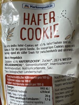 Hafer Cookie