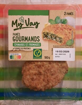 Panés gourmands épinards et fromages