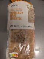 Pan de molde con semillas y pipas