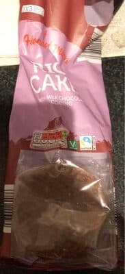 Rice cakes with milk choclate coating