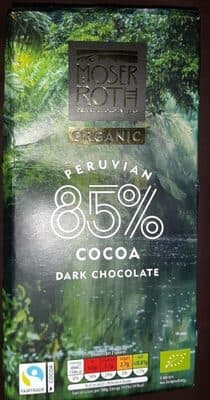 Organic Peruvian 85% Cocoa Dark Chocolate