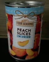 Peach slices in juice