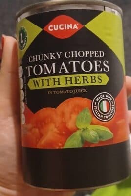 Chopped Tomatoes with Herbs in a Rich Tomato Juice